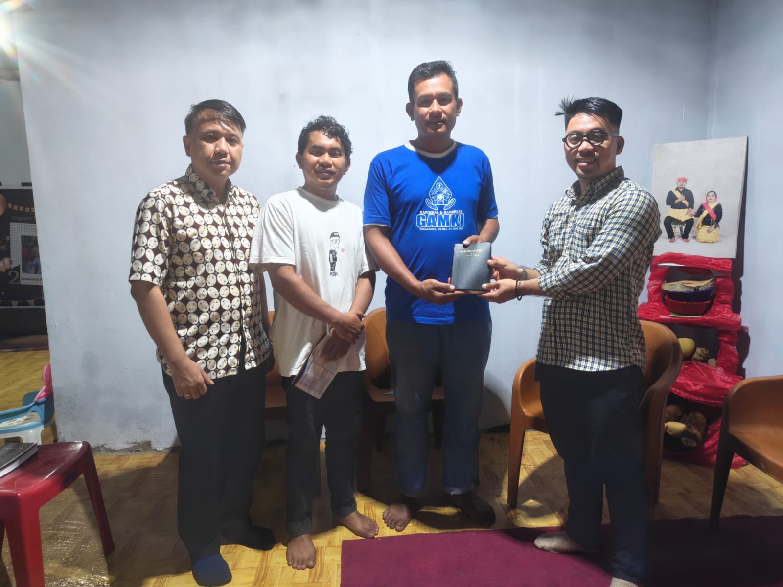 Pertemuan tim BFI dengan pengurus GAMKI di Jailolo